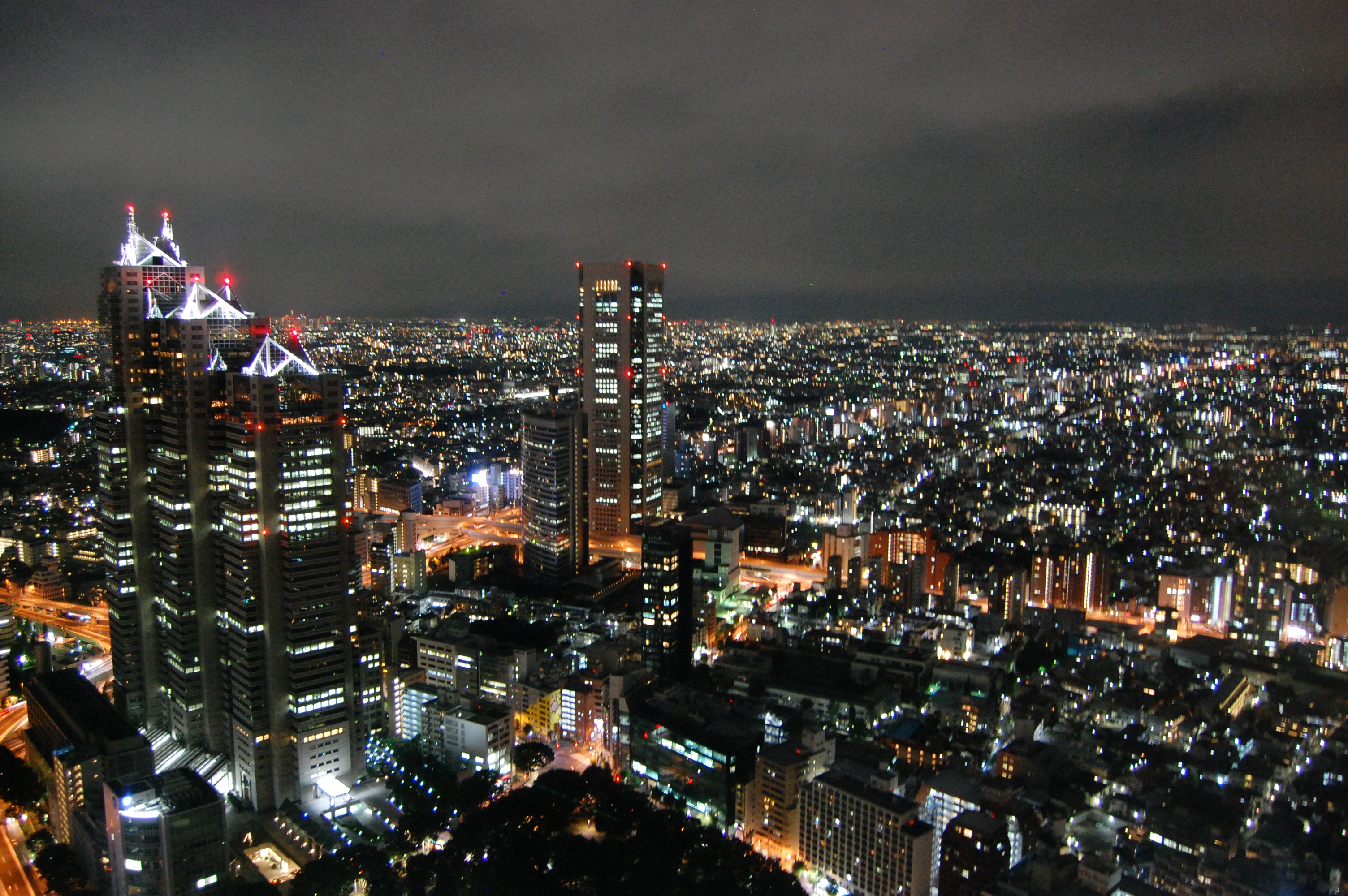 高層ビル群の夜景 東京 新宿 01 フリー素材ドットコム