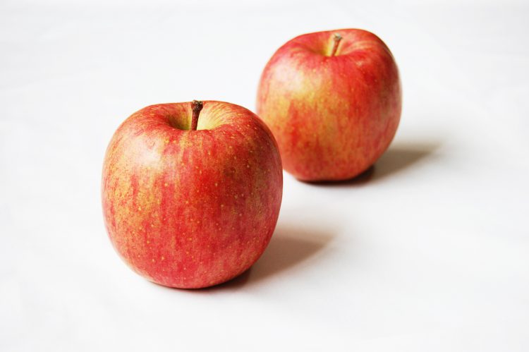 林檎 リンゴ ２個 02 フリー素材ドットコム