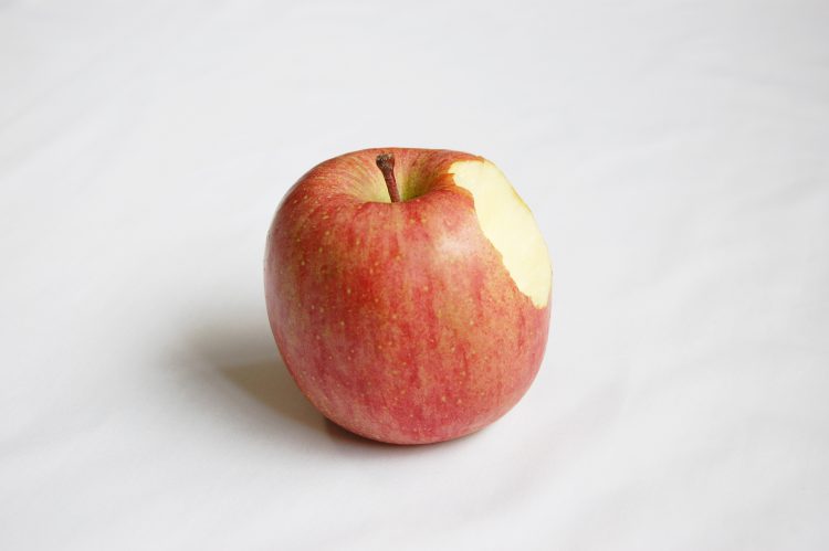 アップル リンゴ03 かじった林檎 フリー素材ドットコム