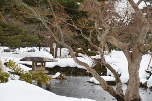 雪の日本庭園04 フリー素材ドットコム